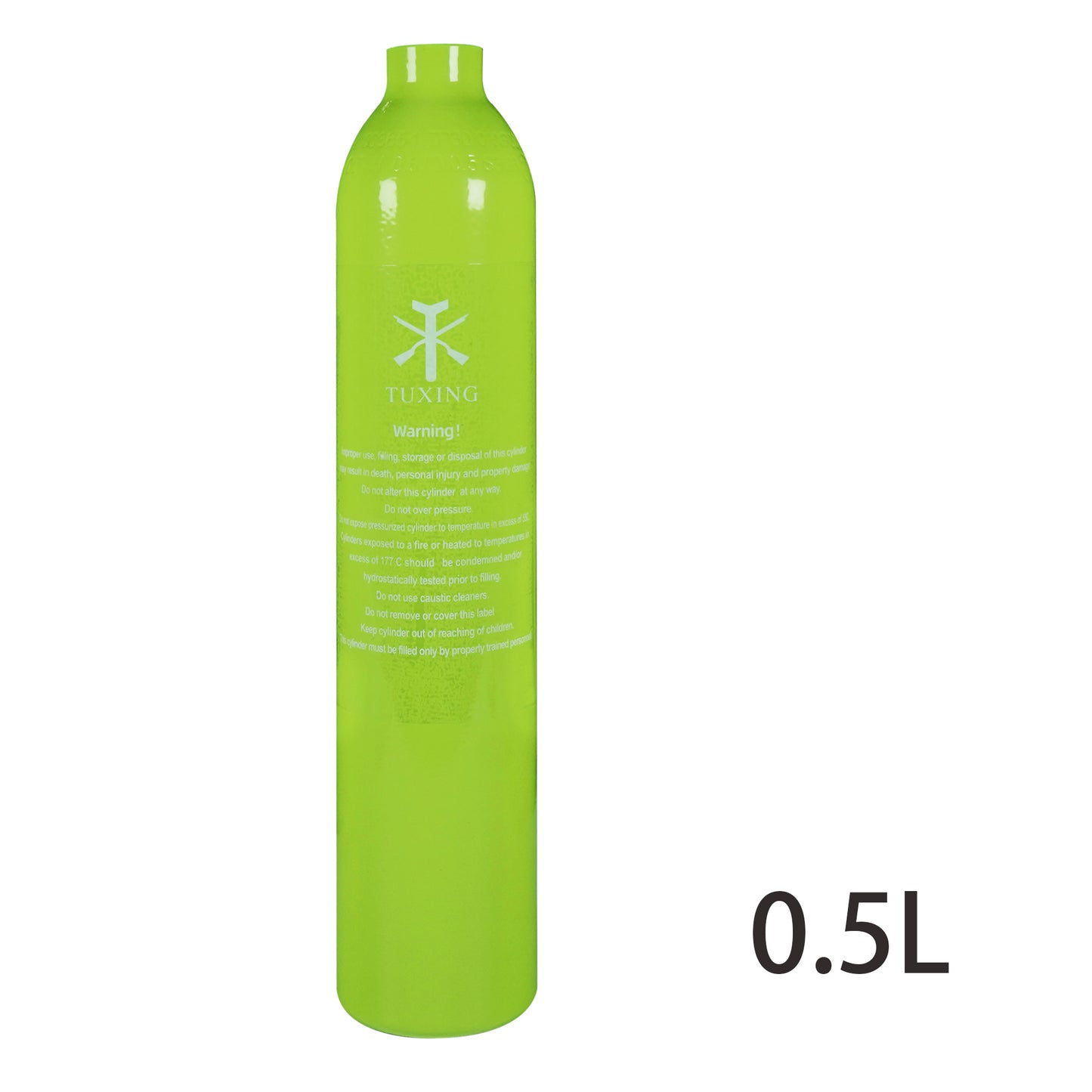 TUXING Mini Scuba Tank, 0.5L Scuba Oxygen Cylinder Scuba Diving Tank, Scuba Diving Equipment Diving Respirator, Scuba Accessories for Underwater Diving Breathe Training(Green)