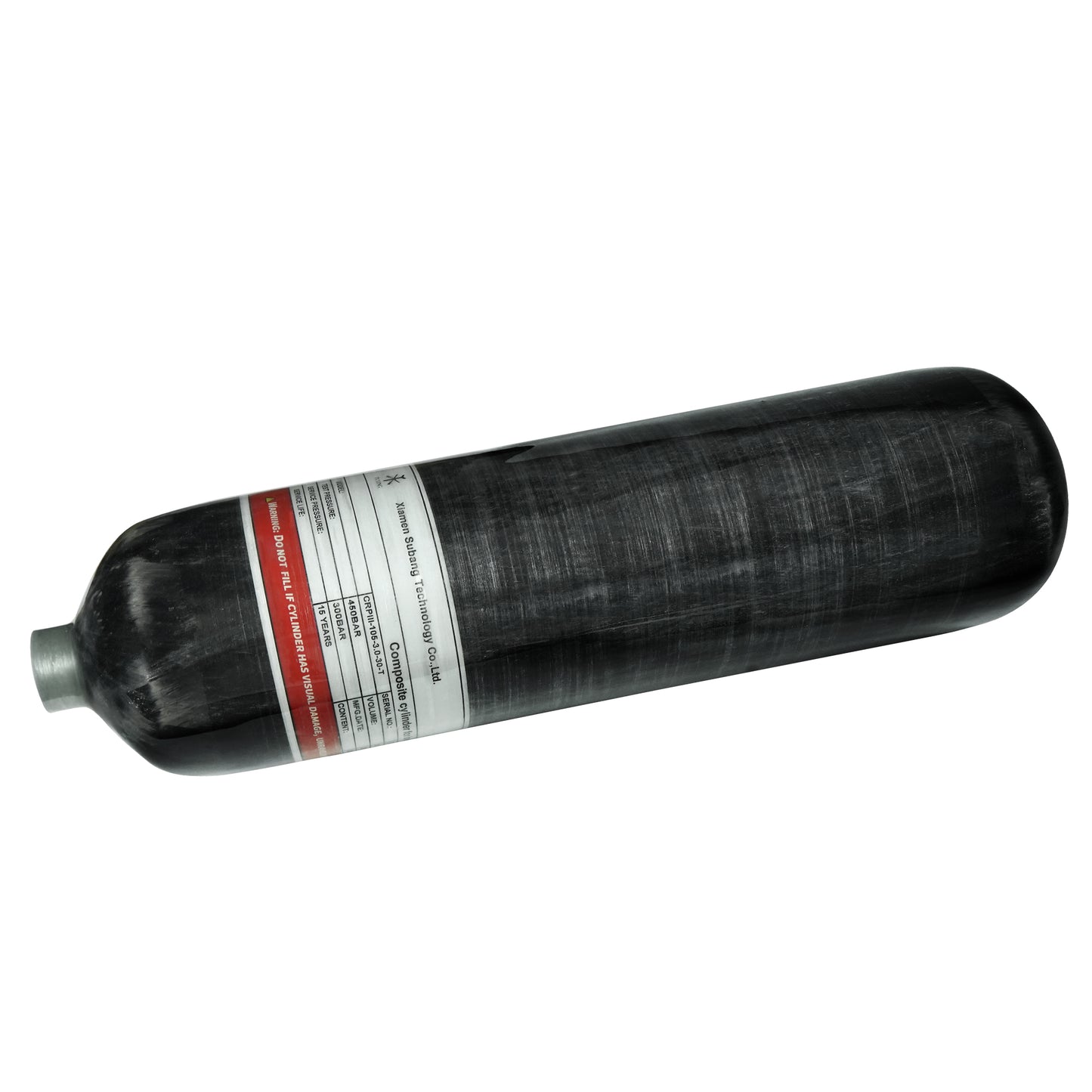 TUXING 4500Psi High Pressure Composite Cylinder, Scuba Tank, 3L Carbon Fiber Air Tank, CE Approved, Pcp Paintball Air Diving Tank (Empty Bottle) M18*1.5