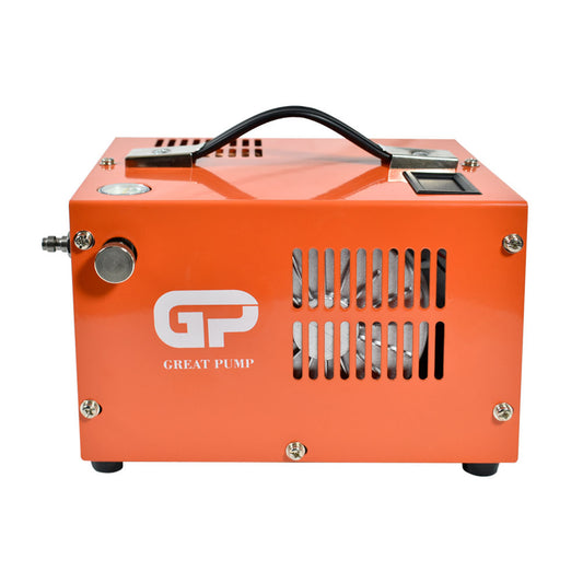GreatPump TXES061 Pcp Air Compressor, 4500Psi 30Mpa Powered by Car 12V DC or Home 110V/220V AC/Converter Paintball/Scuba Tank Compressor Pump