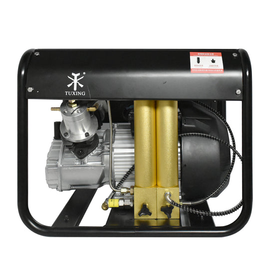 TUXING TXEDM042 4500Psi Scuba PCP Air Compressor,High Pressure Compressor Built-in Two Stage Water-Oil Filter,  for Scuba Diving/Firefighting/Paintball